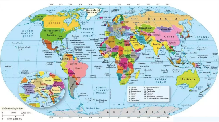 Printable Map Of The World With Latitude And Longitude Lines PDF Map Of World With Longitude Latitude 768x428