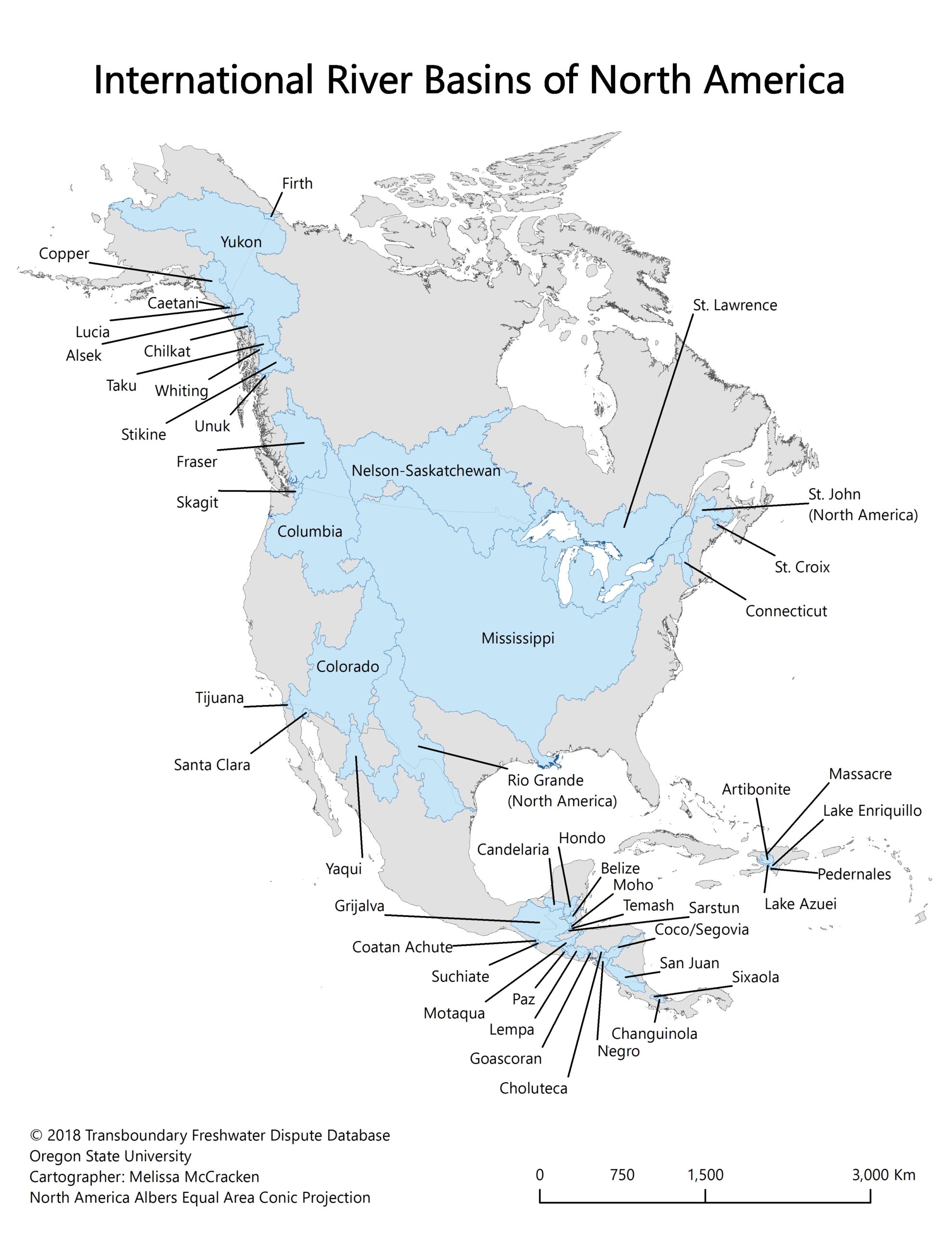North America Rivers Map Map Of North America With Rivers