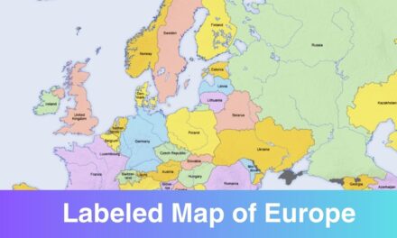 Printable Labeled Map of Europe with Countries PDF