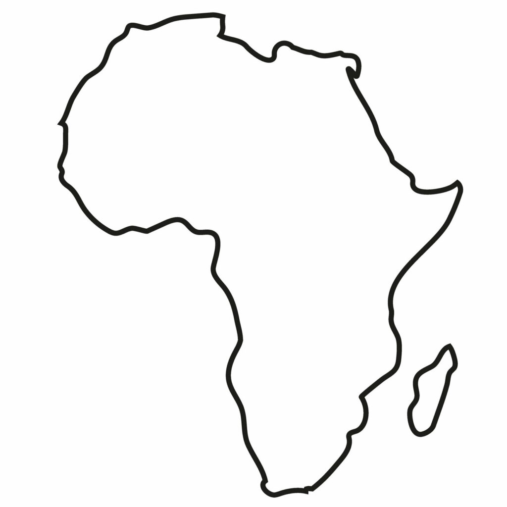 Blank Map of African Countries