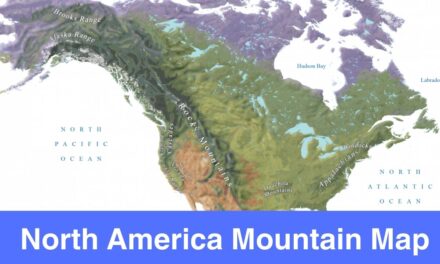 Map of Mountain Ranges in North America