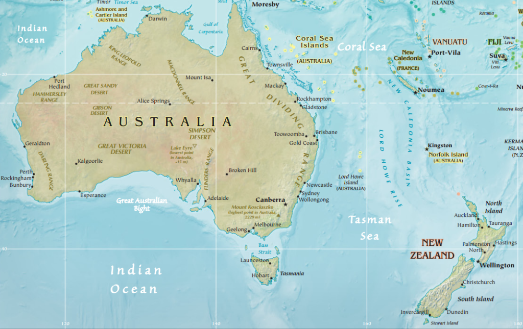 Океаны австралии названия. Залив Карпентария на карте Австралии. Залив Карпентария на карте. Тасмания на карте Австралии. Острова около Австралии.
