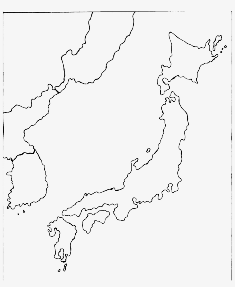 Printable Blank Map of Japan