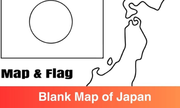 Blank Map of Japan Printable PDF