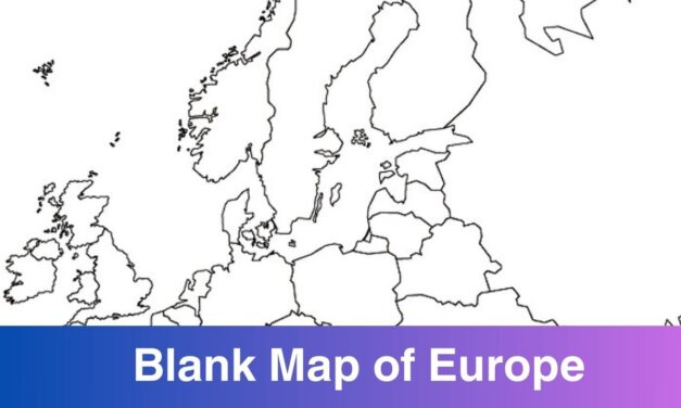 Printable Blank Map of Europe Countries – Outline, PDF