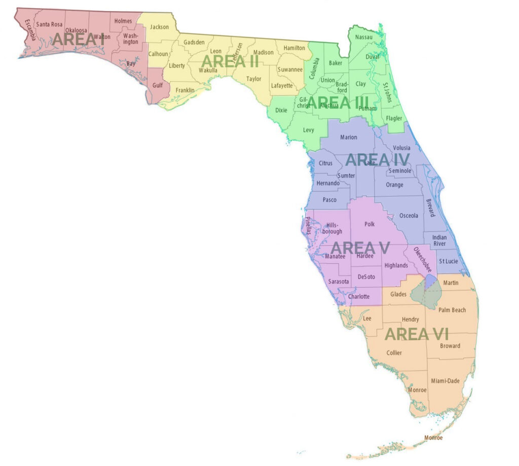 Florida Counties Map