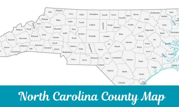 North Carolina County Map | NC Counties Map