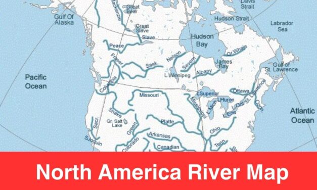 North America Rivers Map | Map of North America with Rivers