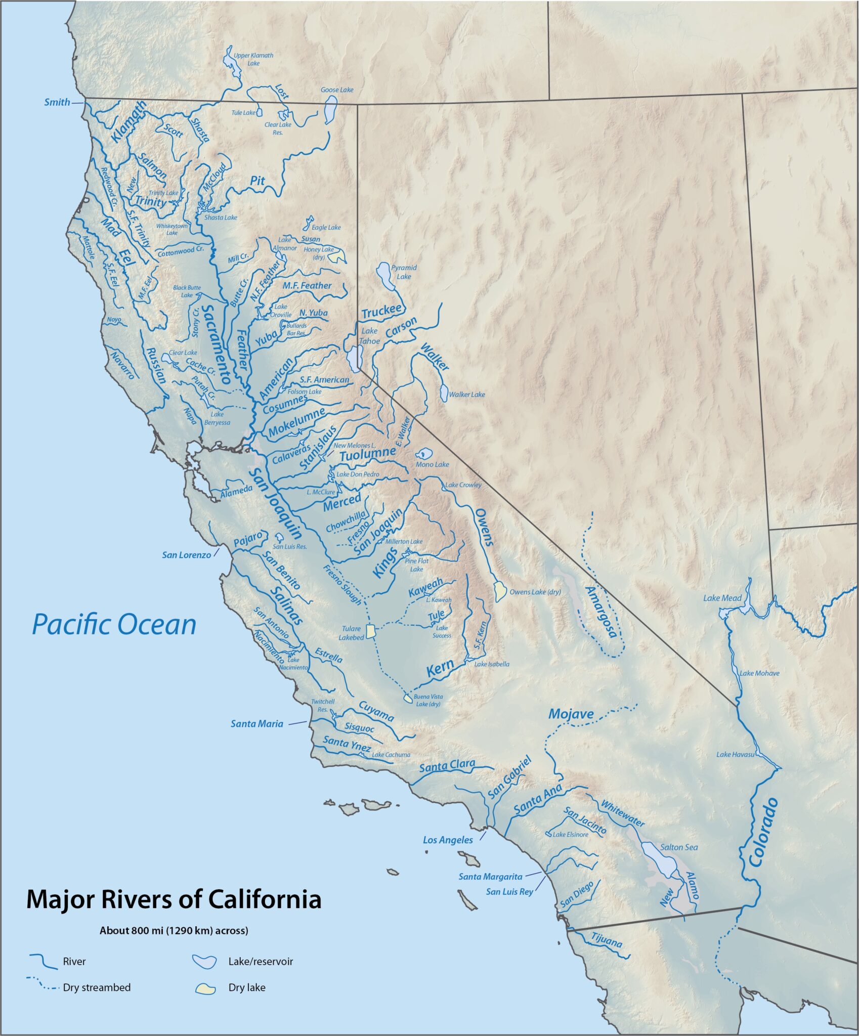 California County Map | Study Geography, Rivers